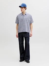 Chemise à manches courtes en lin Coupe ample | Jack & Jones