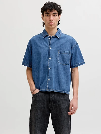Chemise en denim Coupe écourtée | Jack & Jones