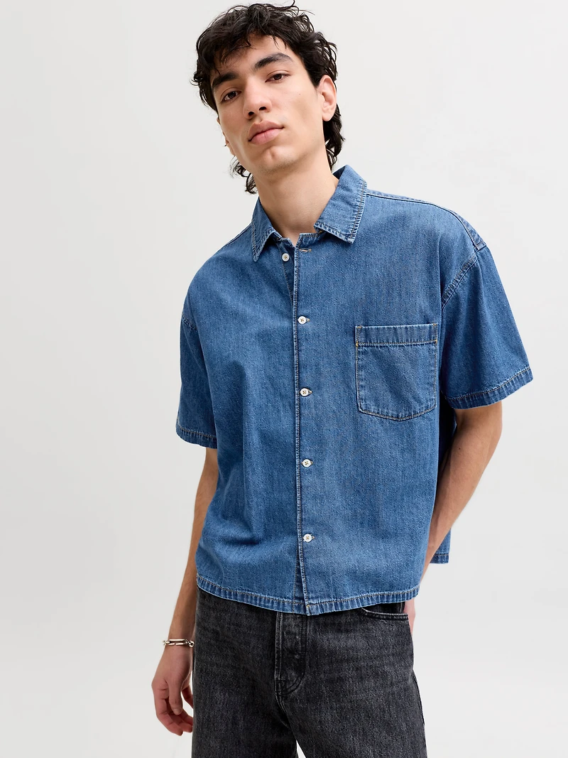 Chemise en denim Coupe écourtée | Jack & Jones