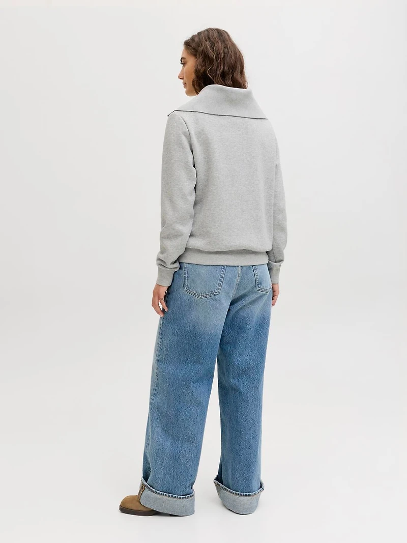 Chandail ouaté avec zip à coupe décontracté | Jack & Jones®