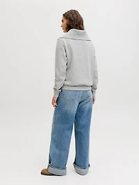 Chandail ouaté avec zip à coupe décontracté | Jack & Jones®