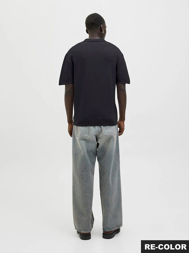 Relaxed Fit Knitted Polo-Shirt | Jack & Jones