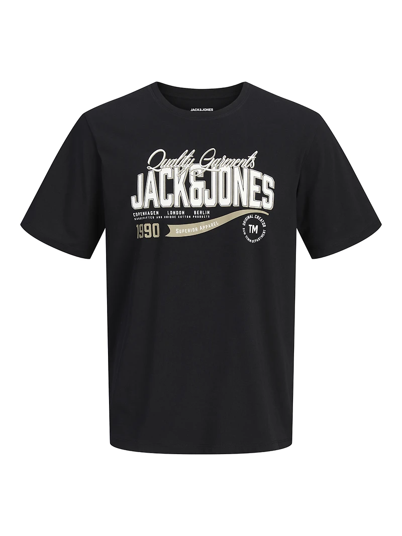 Standard Fit Round neck Set sleeves T-Shirt | Jack & Jones