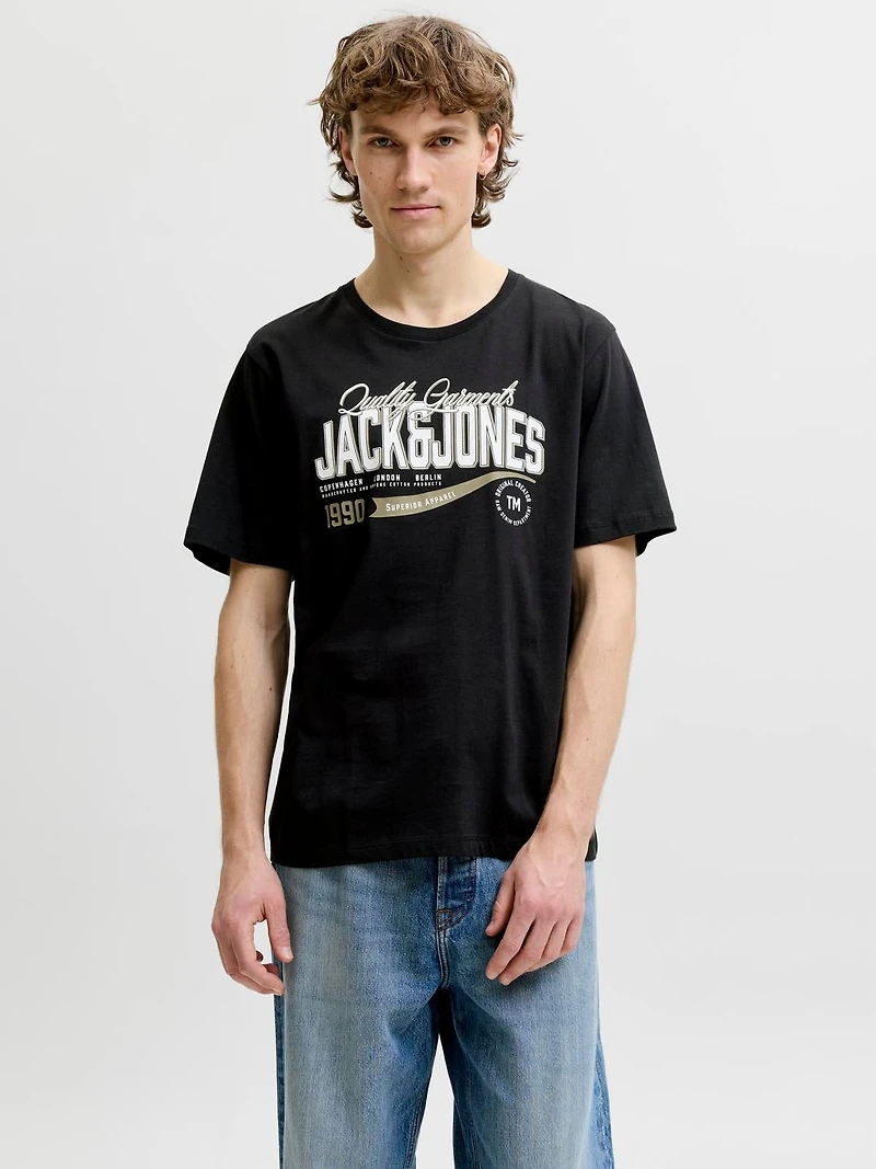 Standard Fit Round neck Set sleeves T-Shirt | Jack & Jones