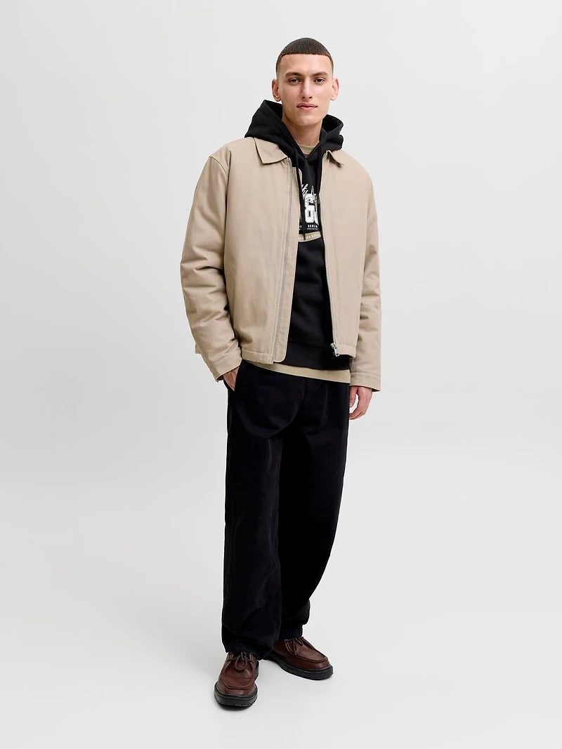 Regular Fit Hoodie Set sleeves Sweatshirt | Jack & Jones