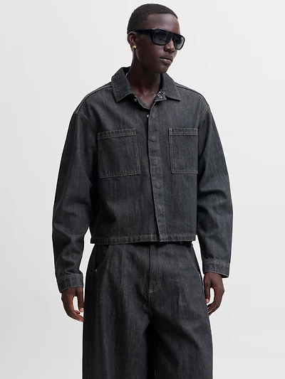 Chemise en denim Coupe ample écourtée | Jack & Jones®