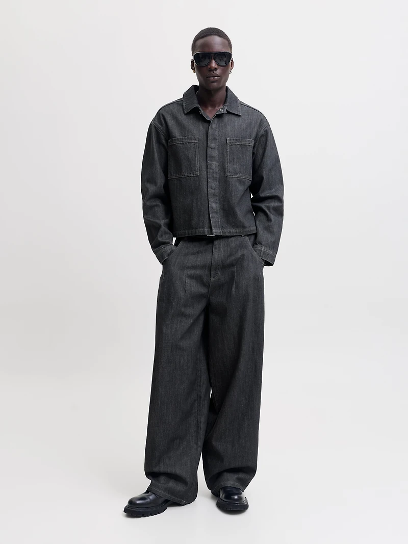 Oversize Cropped Fit Denim shirt | Jack & Jones®