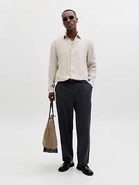 Pantalons mélange en lin Coupe ballon | Jack & Jones