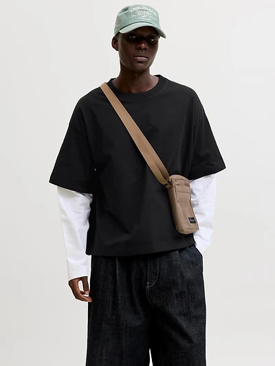 T-shirts Oversize Cropped Fit Col ras du cou Manches montées | Jack & Jones