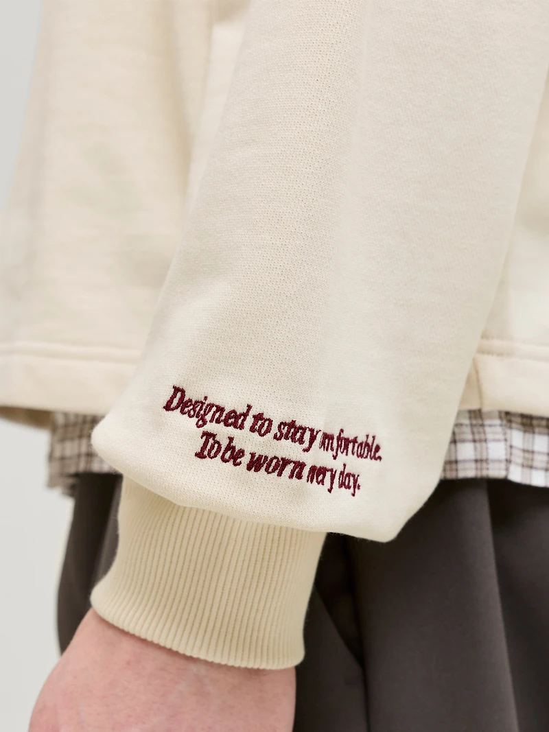 Oversized Fit Polo Dropped shoulders Sweatshirt | Jack & Jones
