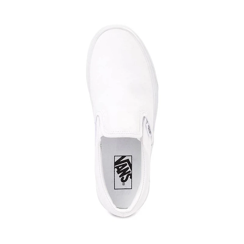 Chaussure de skate sans lacets Vans - Blanche