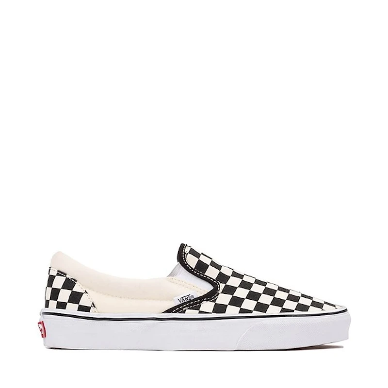 Vans Slip-On Checkerboard Skate Shoe - Black / White
