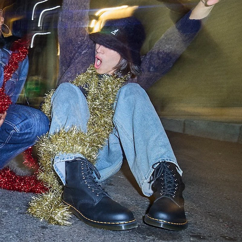 Botte Dr. Martens 1460 Nappa à 8 œillets pour hommes - Noire