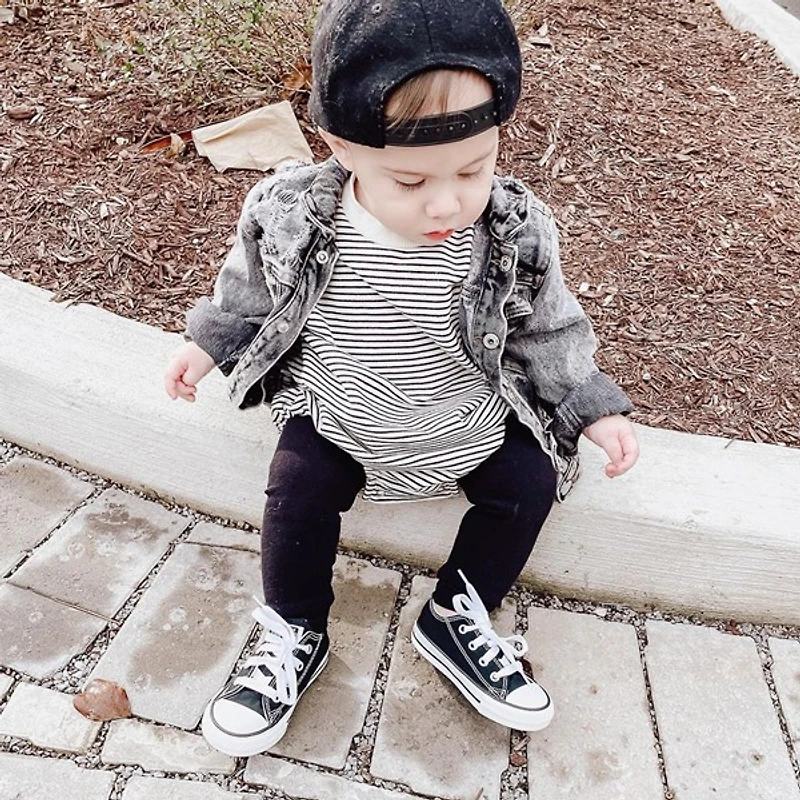 Basket Converse Chuck Taylor All Star Lo - Bébés Noire