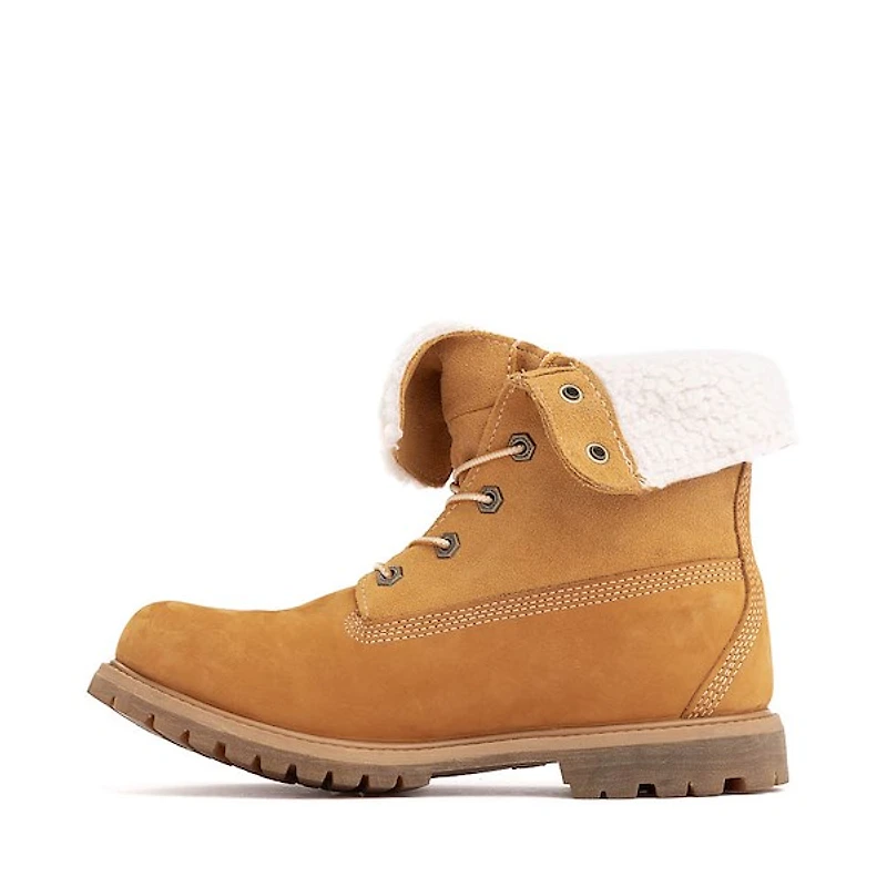 Botte Timberland Fleece Roll Down pour femmes - Brune