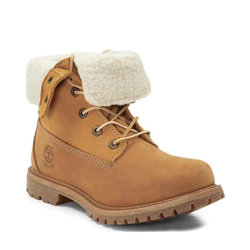 Botte Timberland Fleece Roll Down pour femmes - Brune