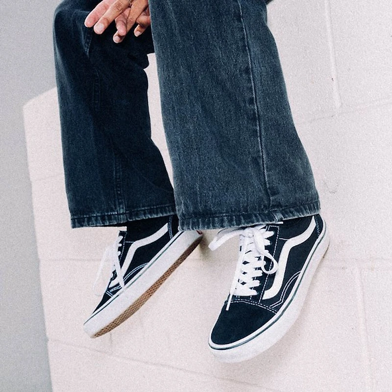 Chaussure de skate Old Skool - Noire / Blanche