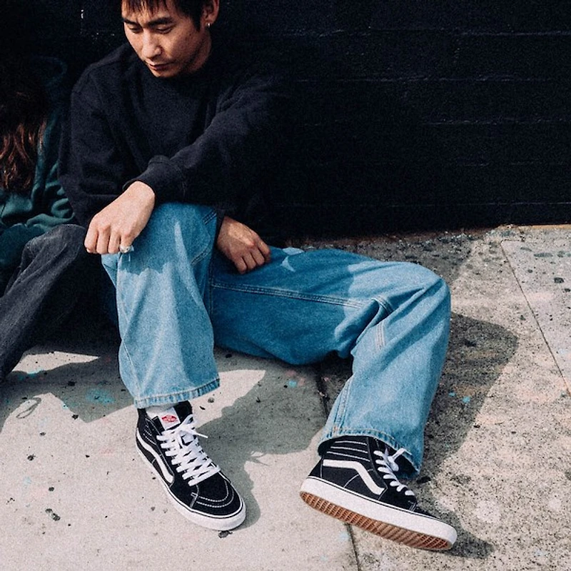Chaussure de skate Vans Sk8 Hi - Noire / Blanche