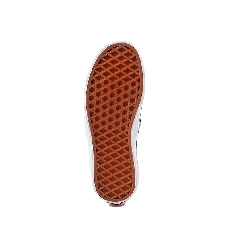Chaussure de skate sans lacets à motif en damier Vans - Enfants / Junior Noire Blanche