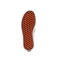 Chaussure de skate sans lacets à motif en damier Vans - Enfants / Junior Noire Blanche