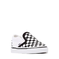 Chaussure de skate sans lacets à motif en damier Vans