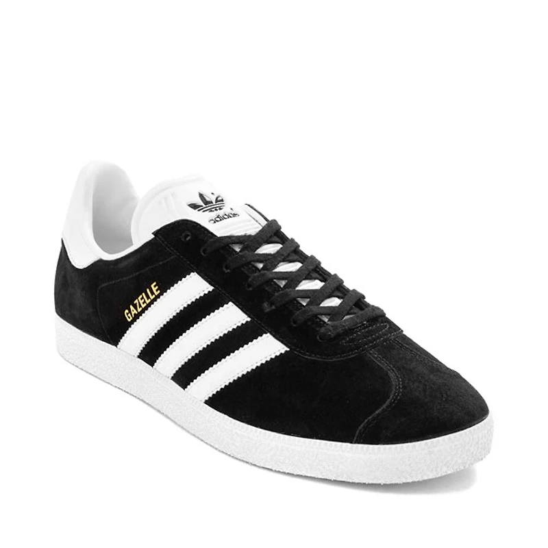 Chaussure athlétique adidas Gazelle pour hommes - Noire / Blanche