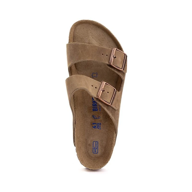 Sandale Birkenstock Arizona Soft Footbed pour hommes - Tabac