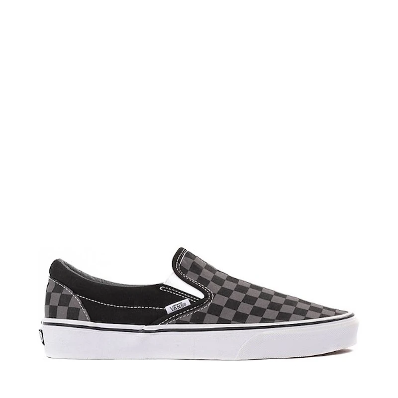 Vans Slip-On Checkerboard Skate Shoe - Grey / Black