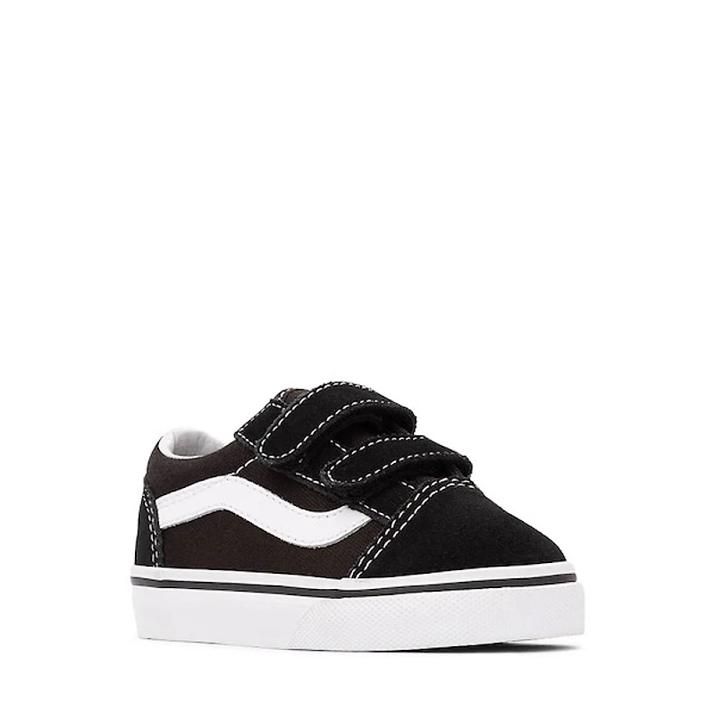 Chaussure de skate Vans Old Skool V - Bébés / Tout-petits Noire Blanche