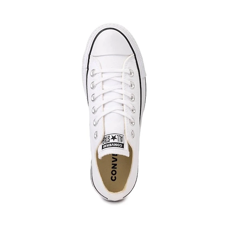 Basket Converse Chuck Taylor All Star Lo Clean Lift pour femmes - Blanche