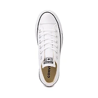 Basket Converse Chuck Taylor All Star Lo Clean Lift pour femmes - Blanche