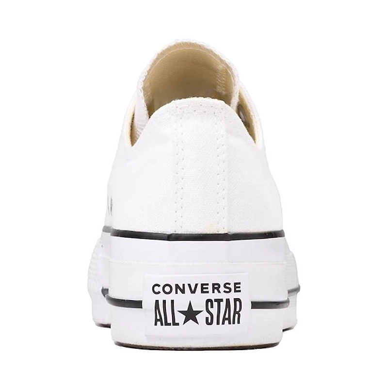 Basket Converse Chuck Taylor All Star Lo Clean Lift pour femmes - Blanche