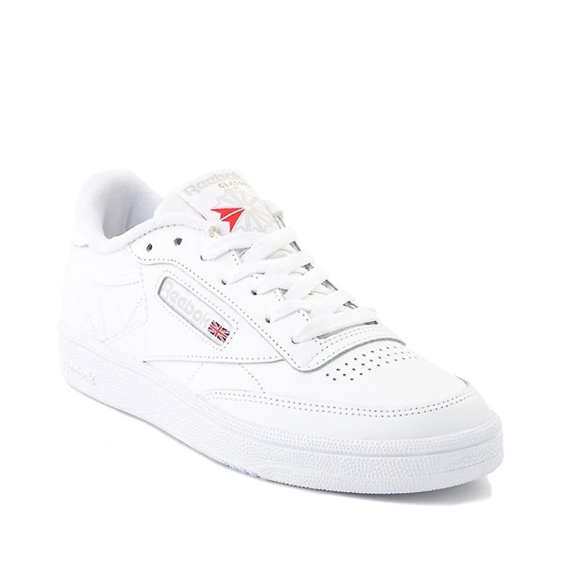 Chaussure athlétique Reebok Club C 85 pour femmes - Blanche / Gris clair