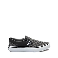 Chaussure de skate sans lacets à motif en damier Vans - Enfants / Junior Noire Grise