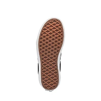 Chaussure de skate sans lacets à motif en damier Vans - Enfants / Junior Noire Grise
