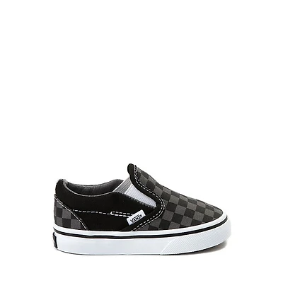 Chaussure de skate sans lacets à motif en damier Vans