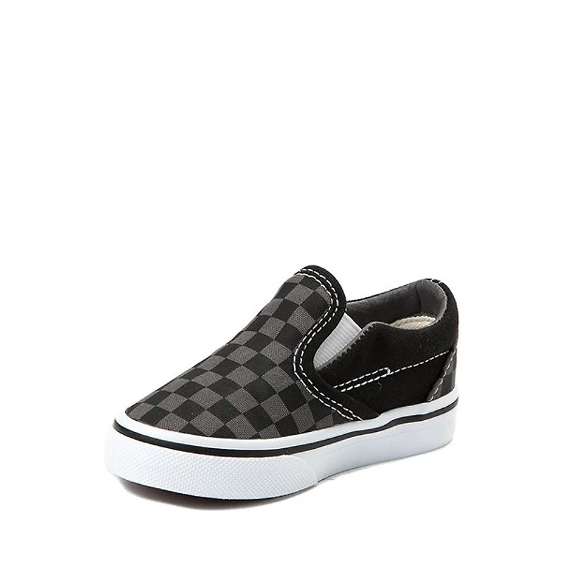 Chaussure de skate sans lacets à motif en damier Vans