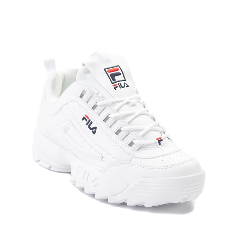 Chaussure athlétique Fila Disruptor 2 - Junior - Blanche / Bleu / Rouge
