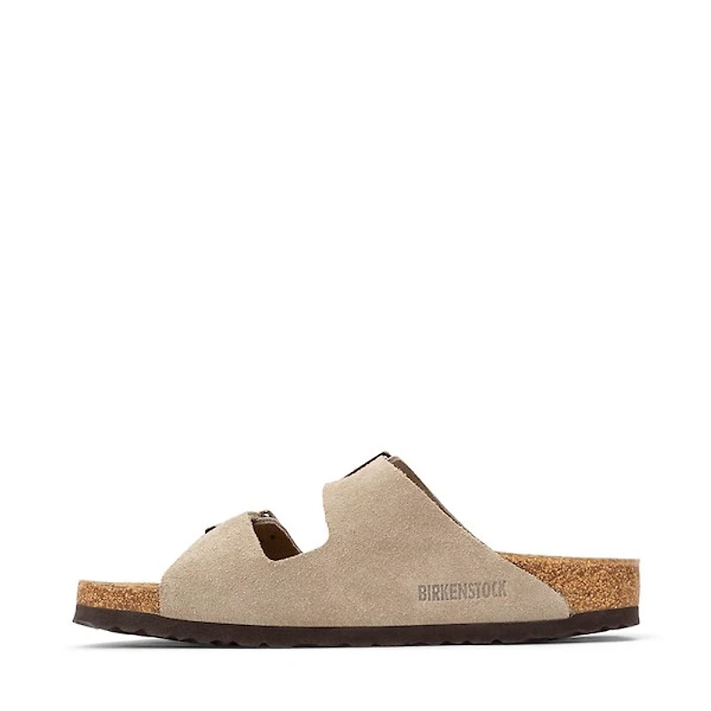 Womens Birkenstock Arizona Soft Footbed Slide Sandal - Stone
