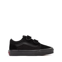 Vans Old Skool V Skate Shoe - Little Kid Black Monochrome