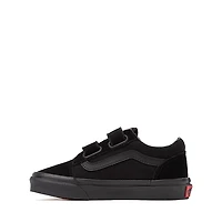 Vans Old Skool V Skate Shoe - Little Kid Black Monochrome