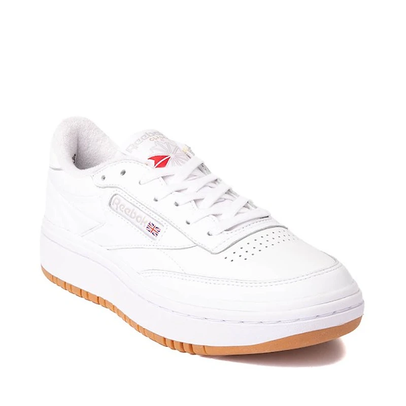 Chaussure athlétique Reebok Club C Double pour femmes - Blanche / Grise Gomme