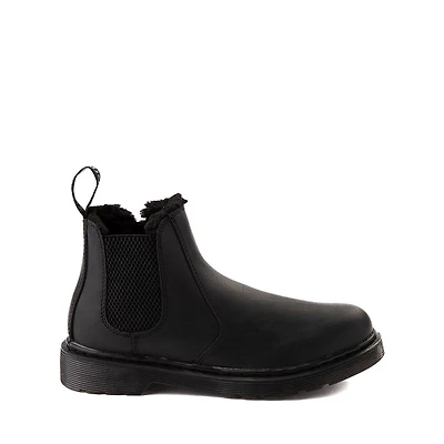 Dr. Martens 2976 Faux Fur-Lined Chelsea Boot - Big Kid - Black