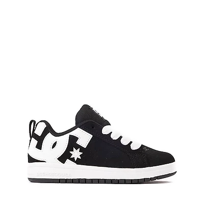 DC Court Graffik Skate Shoe - Little Kid / Big Black White