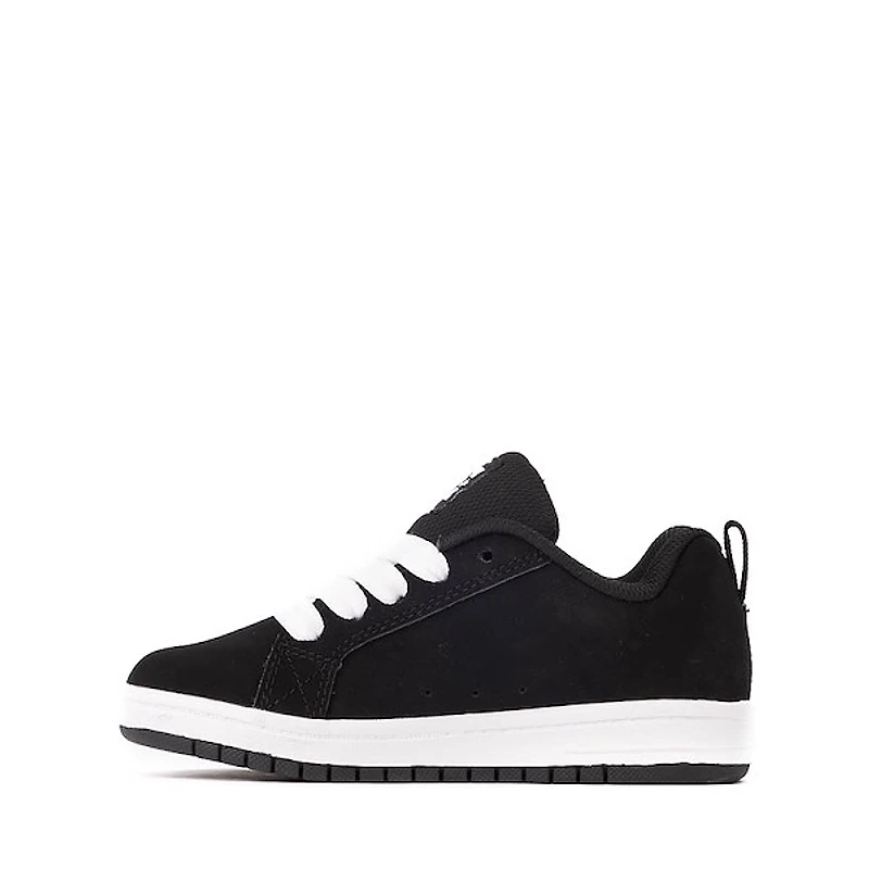 DC Court Graffik Skate Shoe - Little Kid / Big Black White