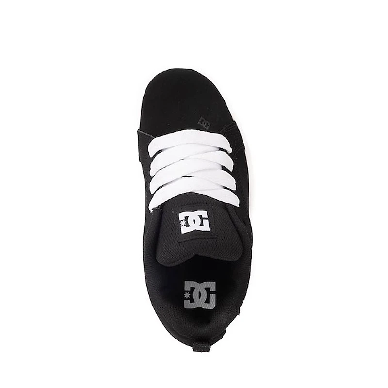 DC Court Graffik Skate Shoe - Little Kid / Big Black White