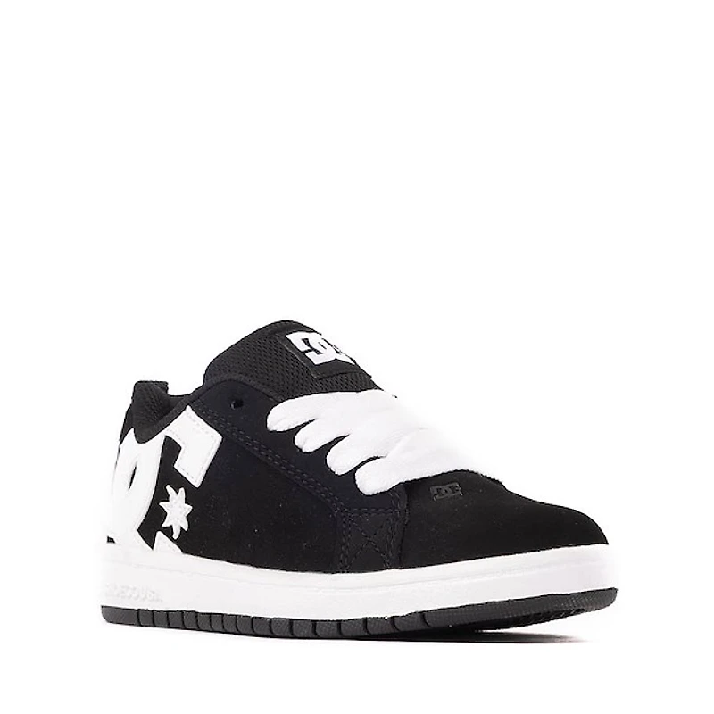 DC Court Graffik Skate Shoe - Little Kid / Big Black White