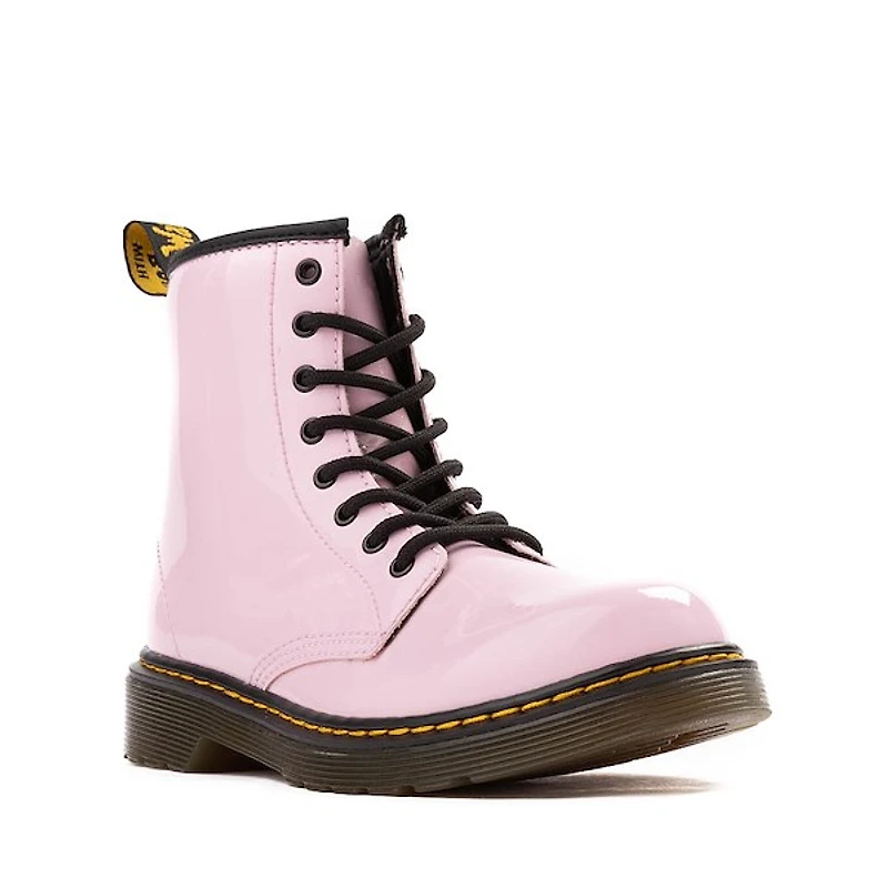 Botte vernie Dr. Martens 1460 à 8 œillets - Enfants / Junior Rose pâle