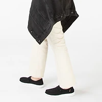 Chaussure décontractée à enfiler Hey Dude Wendy pour femmes - Noire / Blanc tacheté