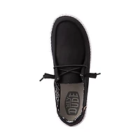 Chaussure décontractée à enfiler Hey Dude Wendy pour femmes - Noire / Blanc tacheté
